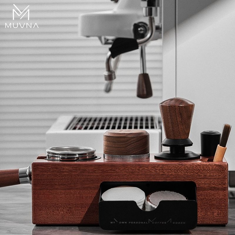 Portafilter 58Mm - MUVNA Coffee Tamper Station Wood Portafilter