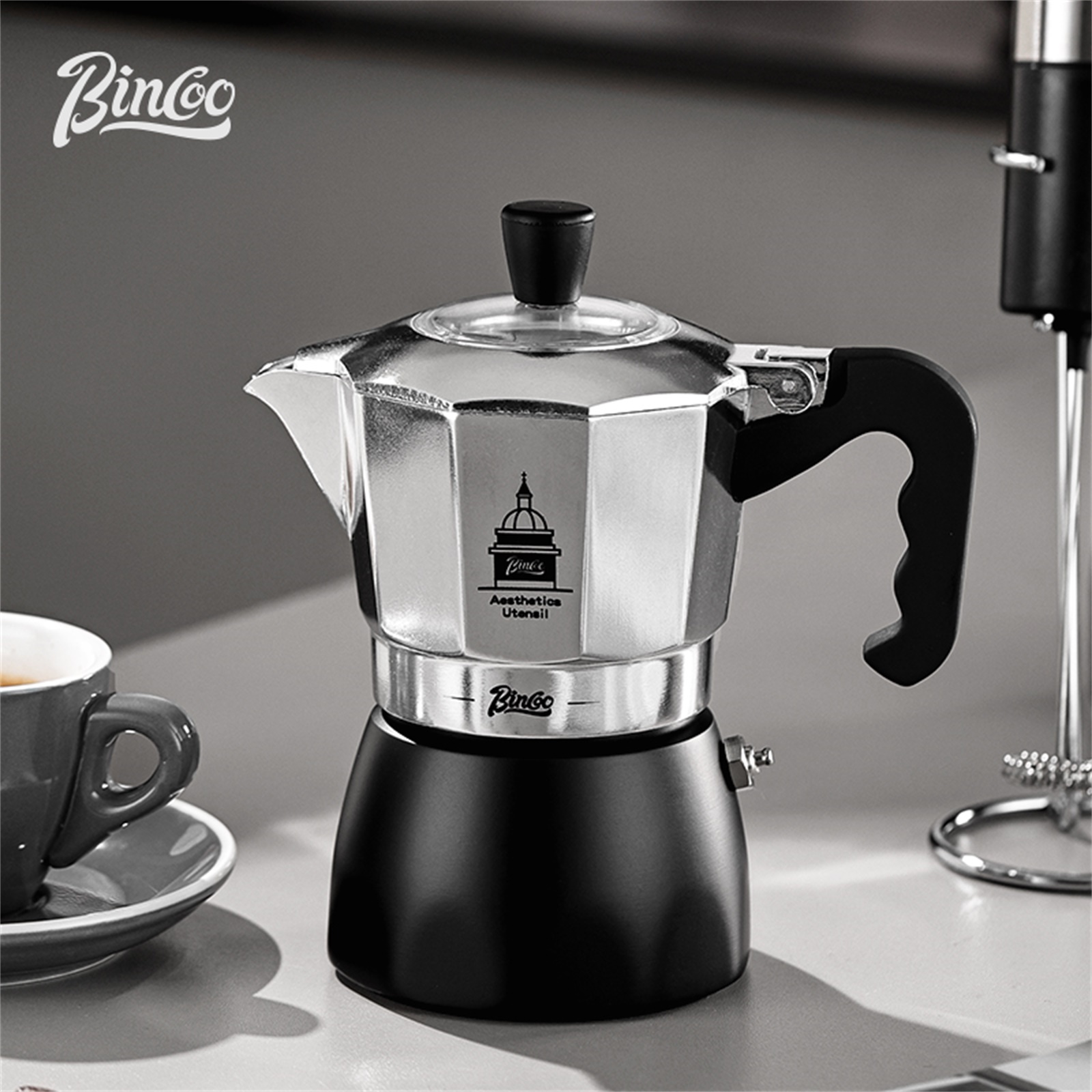 BINCOO Double Valve Moka Pot，E - Coffee Equipment For Sale 评论和价格