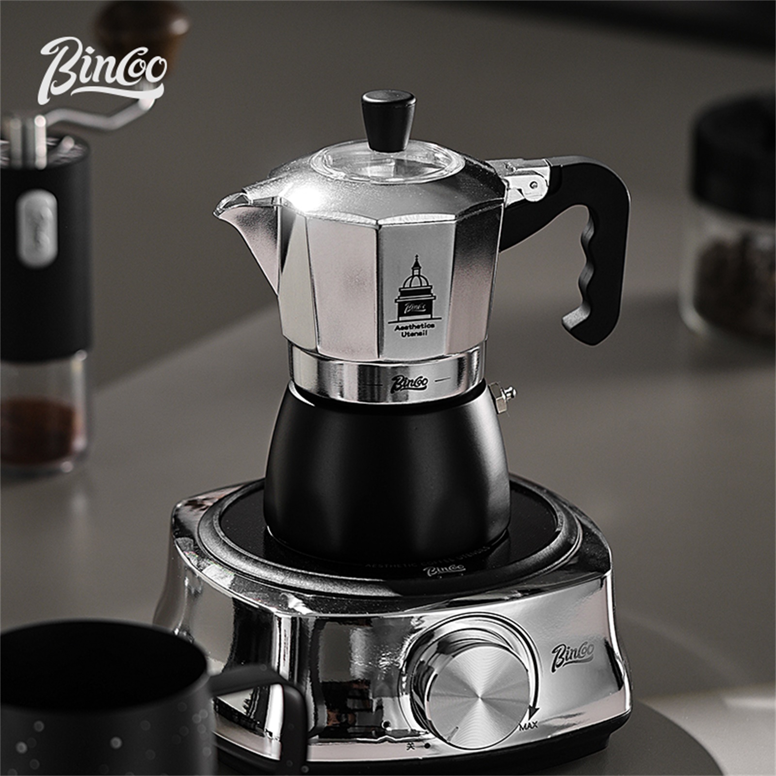 BINCOO Double Valve Moka Pot，E - Coffee Equipment For Sale 评论和价格
