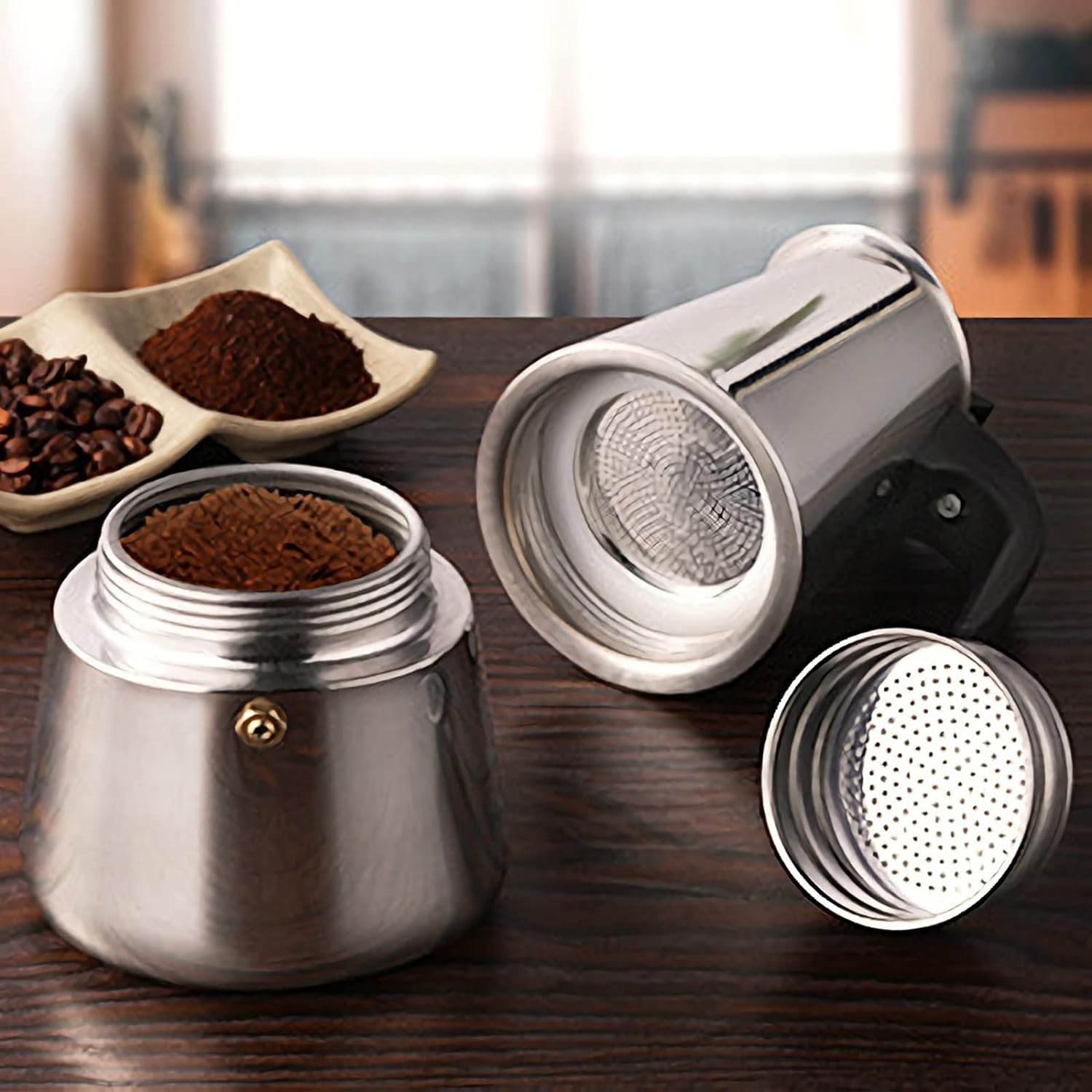 4/6/9 Cups Moka Pot Caffe Mach - Coffee Equipment For Sale 评论和价格